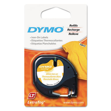 DYMO® Letratag Fabric Iron-on Labels, 0.5" X 6.5 Ft, White freeshipping - TVN Wholesale